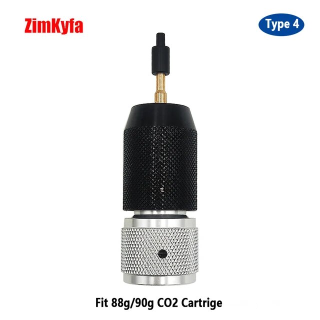 10o Cylinder Disposable Cartridge CO2 Refill Charge Adapter for