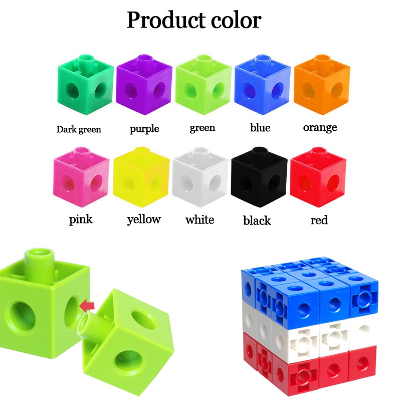 100PCS number blocks mathlink cubes numberblocks toys for kids ...