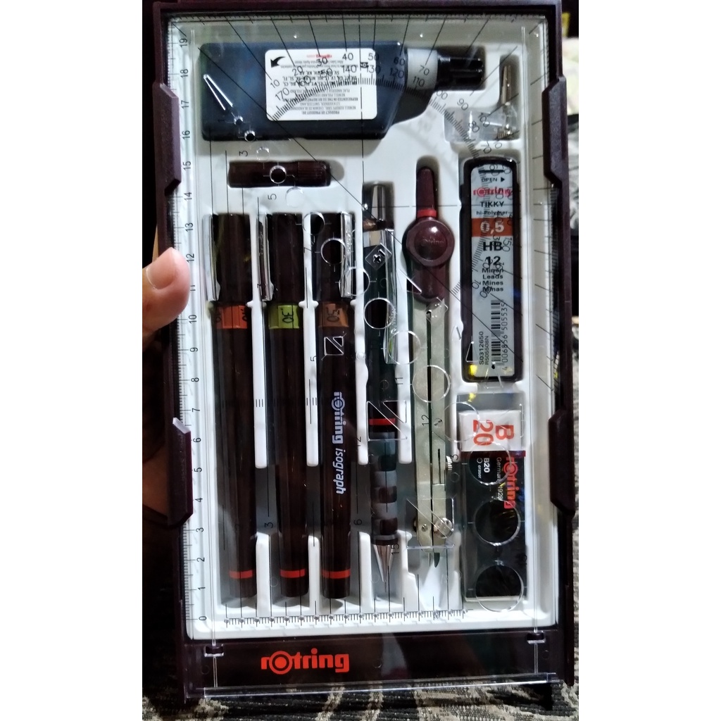 Rotring Technical Pen Master Set 01 03 05 Shopee Philippines