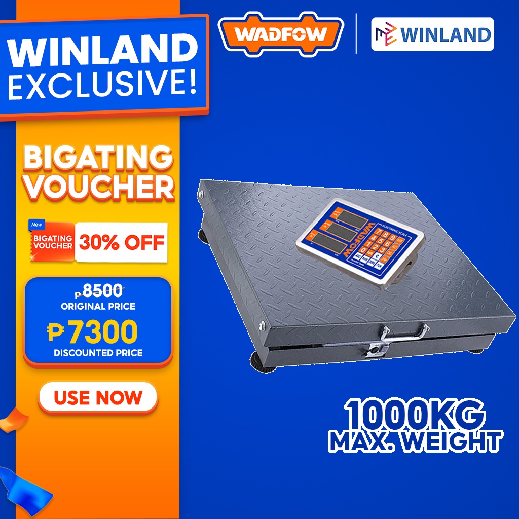 Wadfow By Winland 1000kg Rechargeable Electronic Weighing Scale