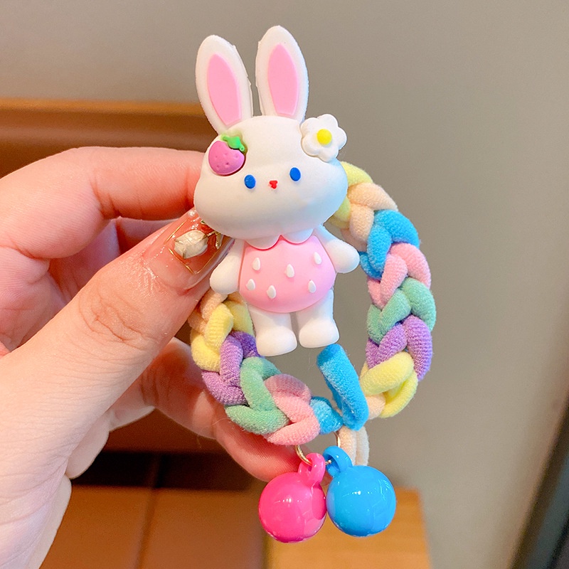 G7C Korean Style Braided Hair Rope for Kids Cartoon KT Elsa Hair Ties ...