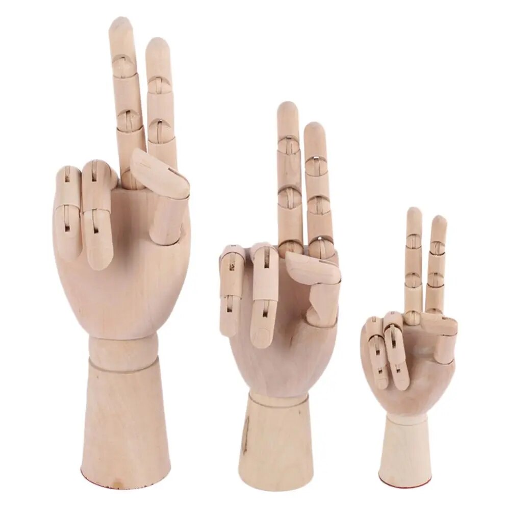 7/8/10/12 Inches Tall Wooden Hand Drawing Sketch Mannequin Model Wooden ...