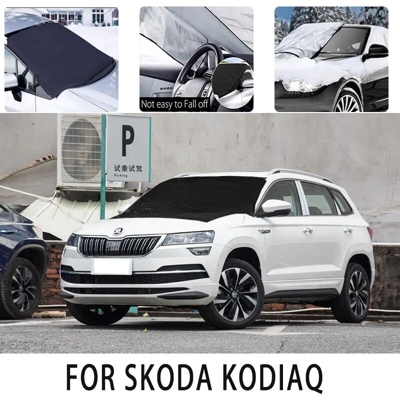 ⚖Carsnow cover front coverfor SKODA KODIAQ snowprotection heat