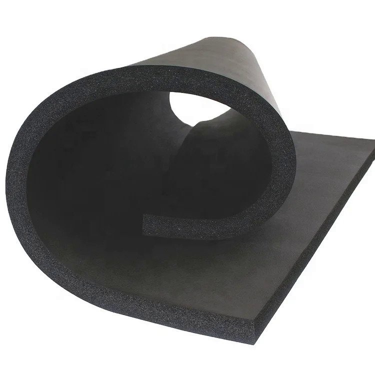 Rubber foam insulation sheet for hvac system, Black foam rubber sheets