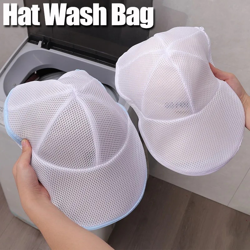 웃Hat Wash Protector Baseball Cap Cleaner Laundry Bag Wash Hat Bag Frame