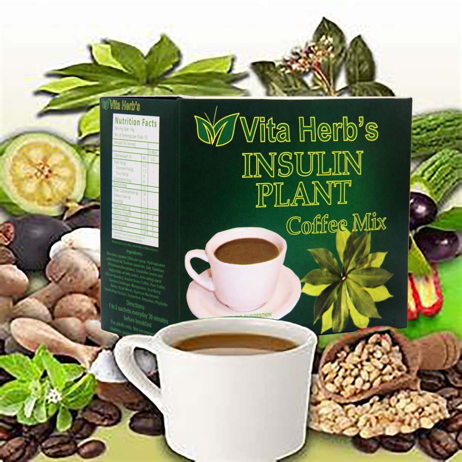 Vita Herb's Insulin Plant Coffee Drink Mix with Herbal Extracts
