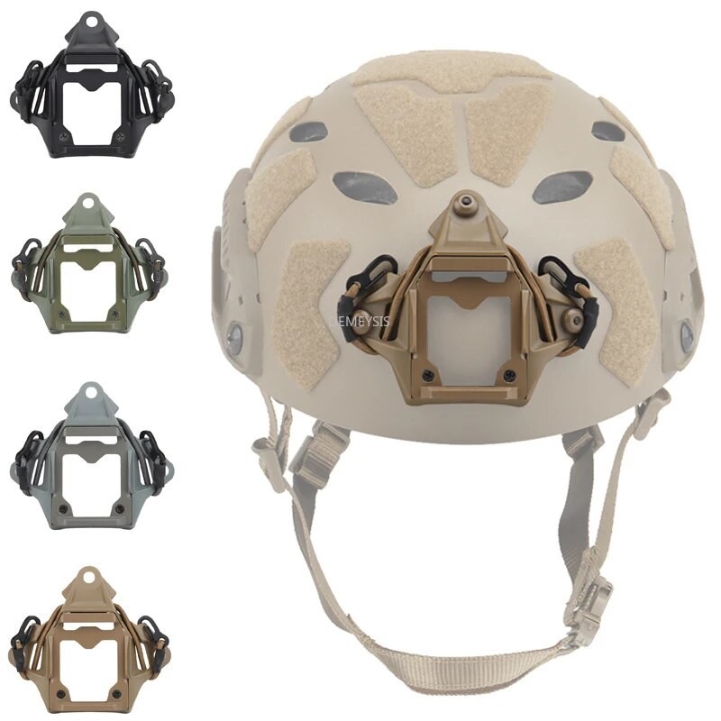 Support de cadre de casque militaire NVG, adaptateur de carénage, Rail d'arc squelette à 3 trous, aluminium léger pour casque FAST MICH  18