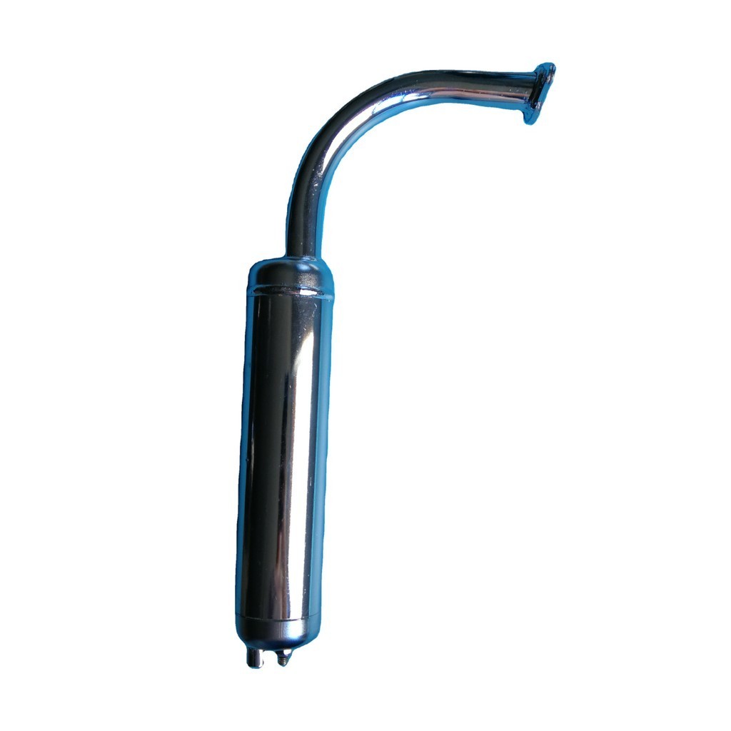 Chrome Silver Colour 49CC 60CC 80CC Bicycle Exhaust Muffler Pipe Bike