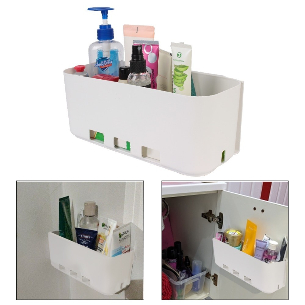 Hanging Storage Basket Wall-mounted Cabinet Push-pull Box No Punching ...