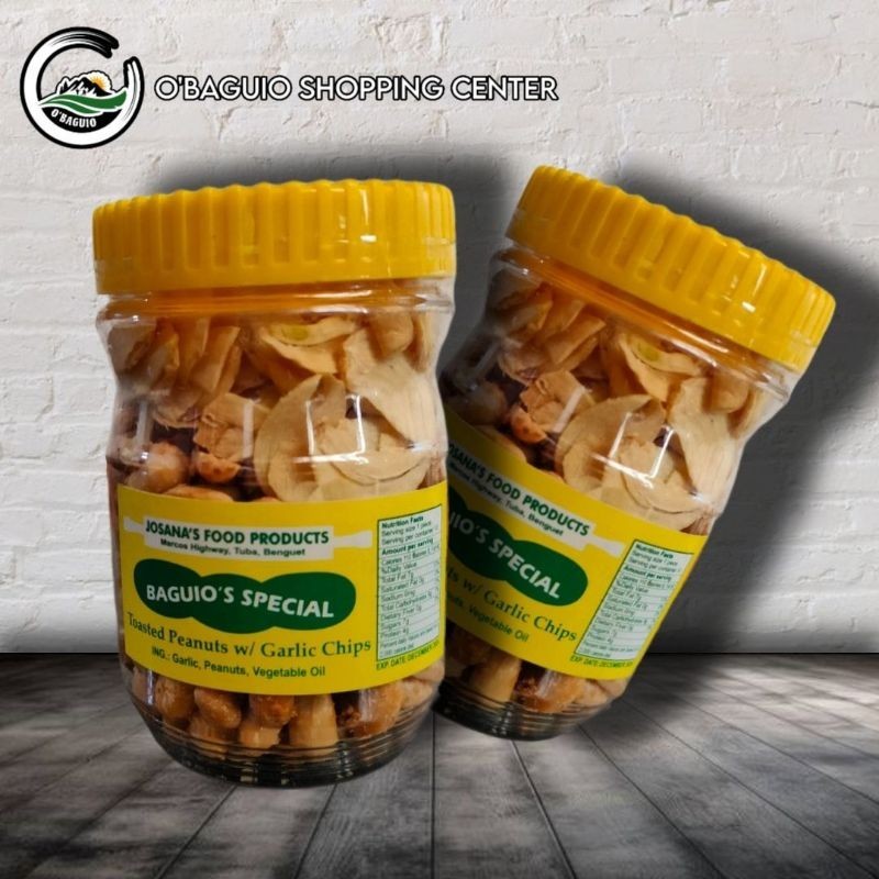 Toasted Peanuts w/ Garlic Chips Baguio's Special 150g Baguio