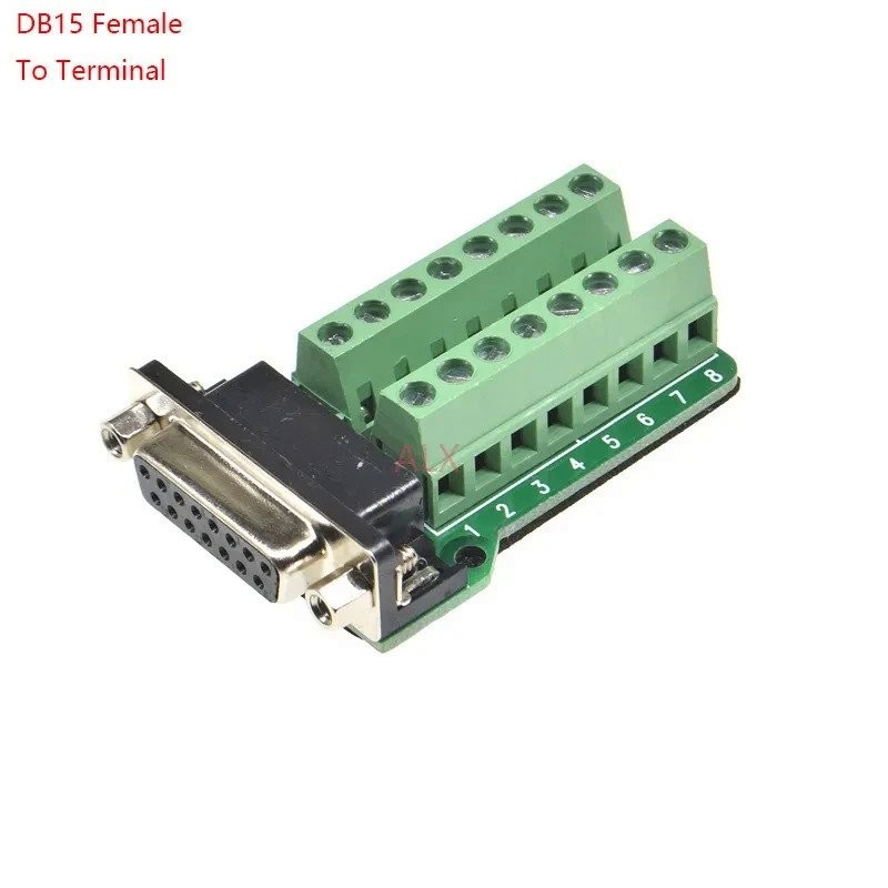 Db15 15pin 2 Row Female Connector To Terminal Adapter D Sub Rs232 To