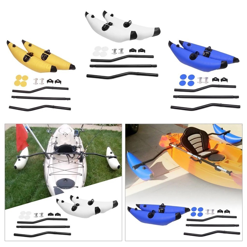 ~Kayak Stabilization System PVC Inflatable Outrigger Float Rods ...
