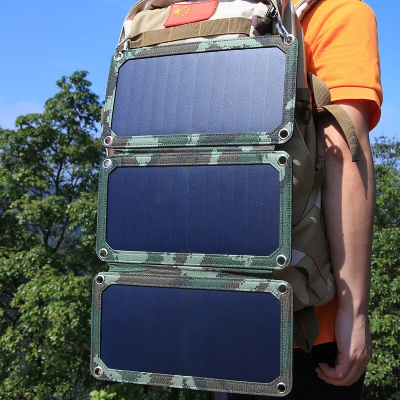 21W Sunpower Solar Panel Folding Charging Bag Quick Charging Outdoor ...