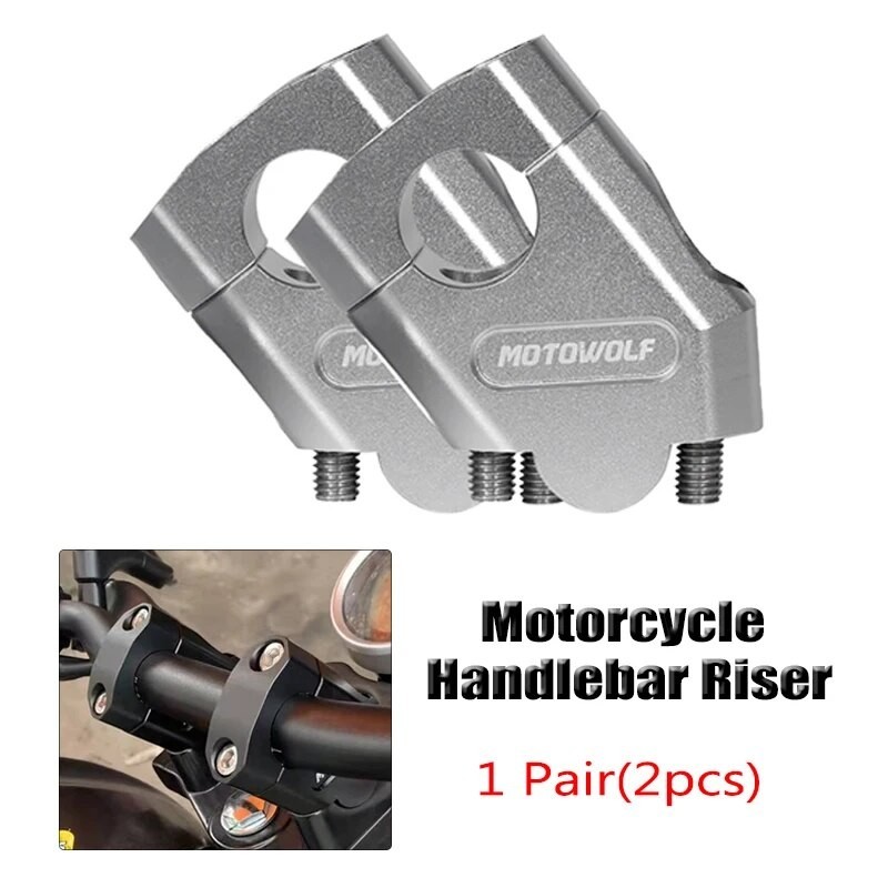 3 Color Motorcycle Handlebar Heightening Riser Bar Clamp Mount For ...