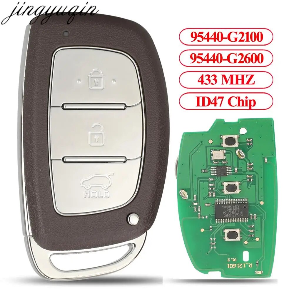 ☏jingyuqin 95440 G2100 95440 G2600 Remote Smart Car Key Alarm 433mhz