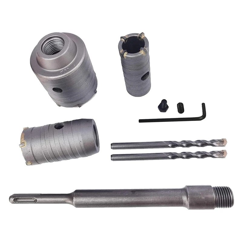 Concrete Hole Saw Kits SDS Plus Shank Hole Saw Cutter With 200Mm ...