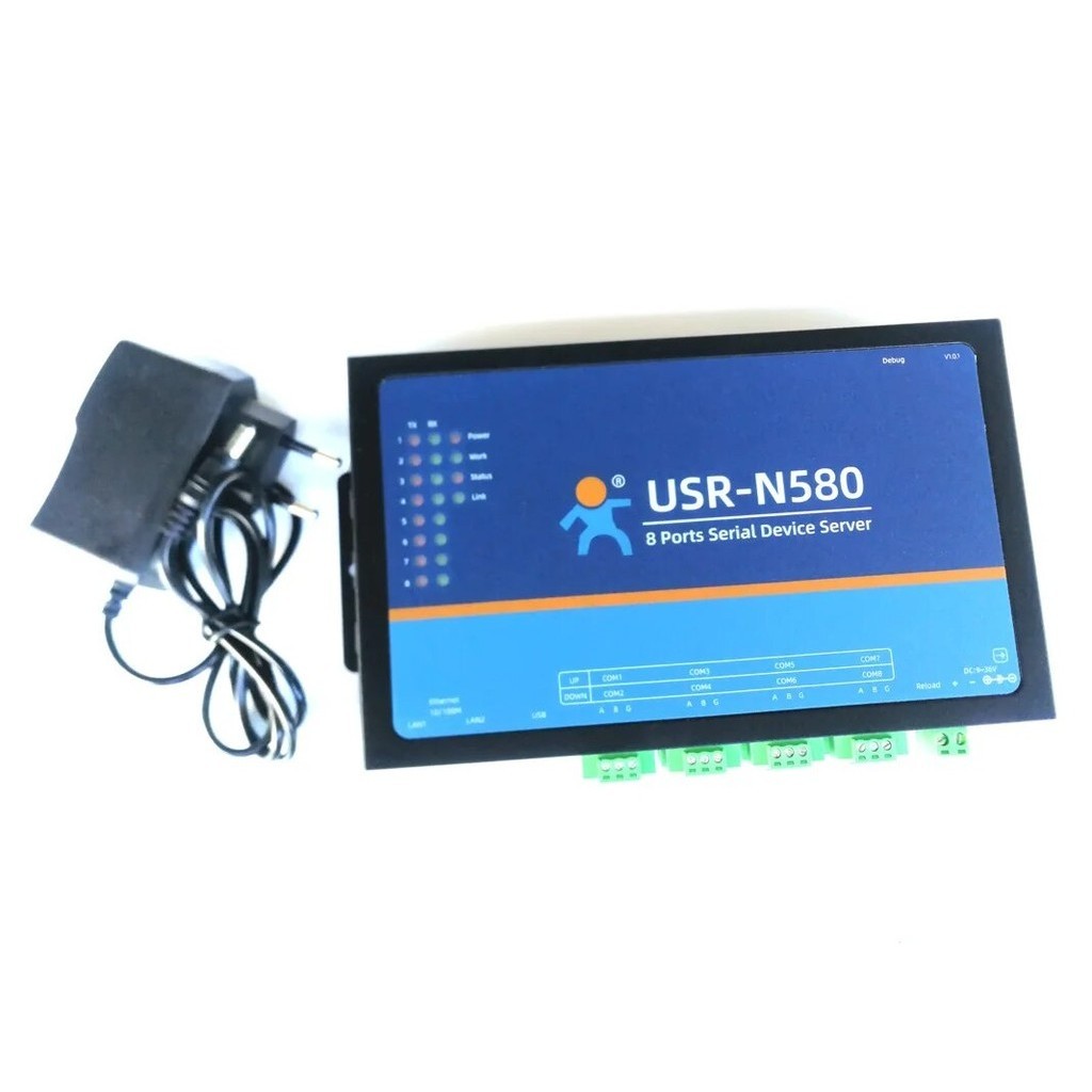 8 Serial Port RS485 To Ethernet Converter IOT Device serial Server USR ...