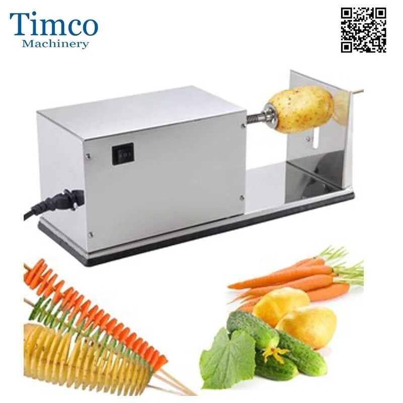 TIMCO Electric Twist Potato Cutter Automatic 110V 220V Stainless Steel ...