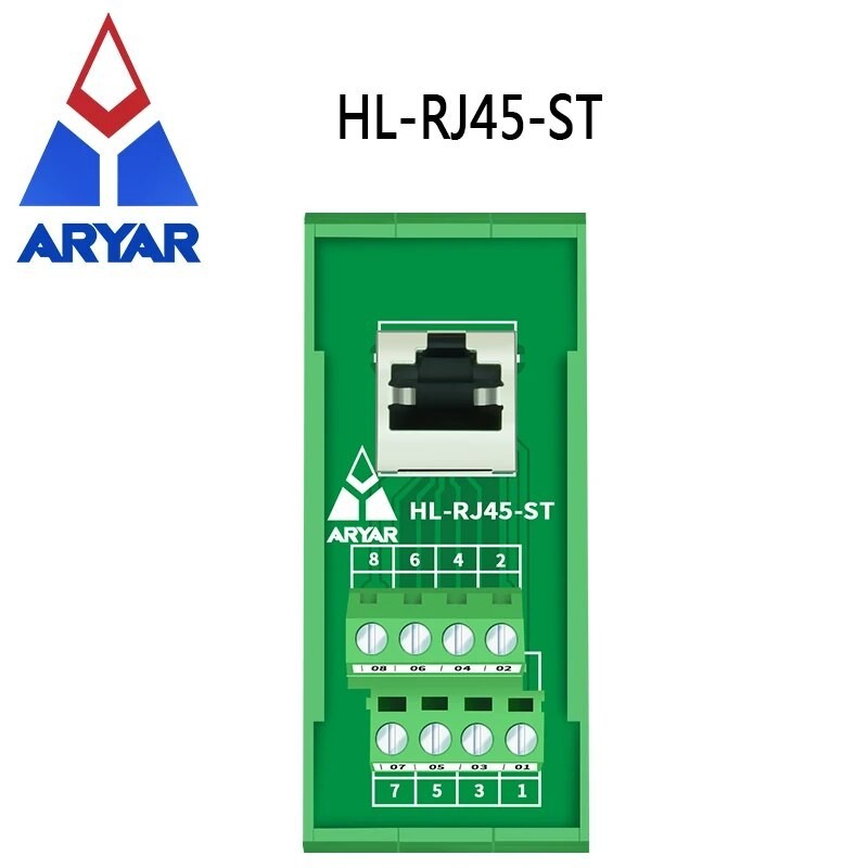 625 RJ45 vertical Breakout board RJ 45 splitter RJ45 adapter Din Rail ...