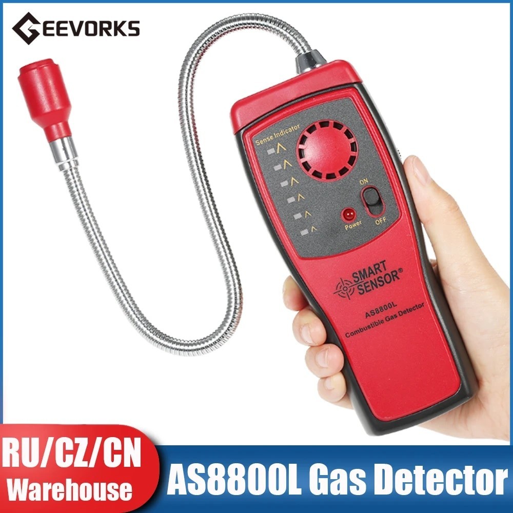 AS8800L Combustible Gas Detector Handheld Portable Flammable Natural