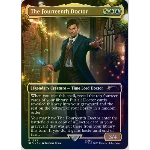 MTG Proxy Card - The Fourteenth Doctor (Borderless Foil) | Secret Lair ...