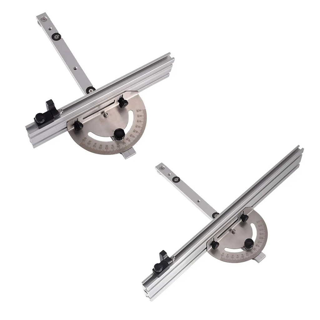 Table Saw Miter Gauge Assembly Aluminum Alloy Angle Plate Ruler Miter