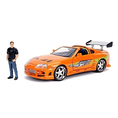 1:24 F&F BRIAN'S TOYOTA SUPRA w/BRAIAN O'CONER Fast and Furious mini ...