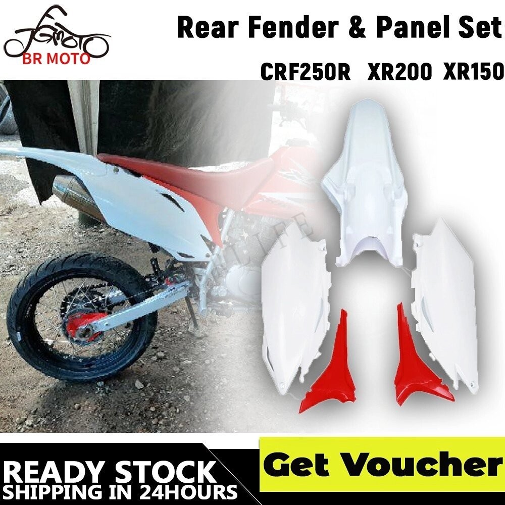 BR Moto Complete Body Plastics Rear Fender Rear Side Fender Kit For