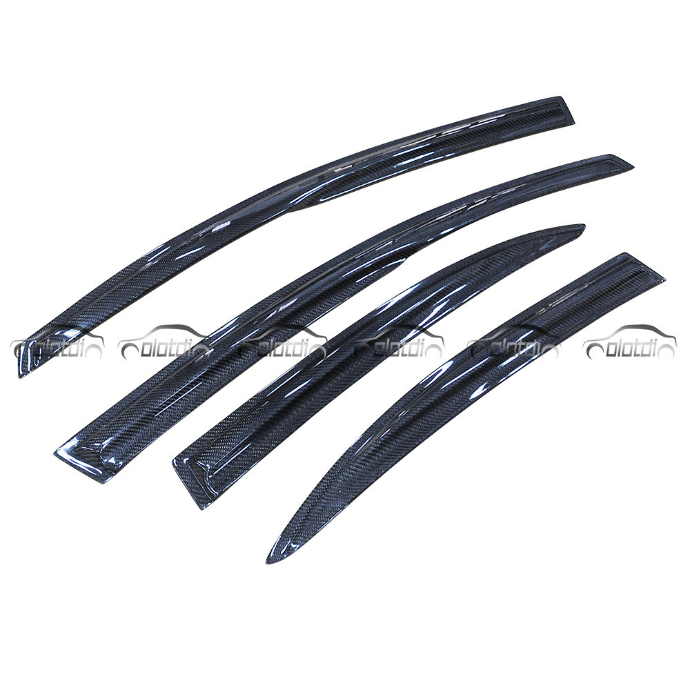 Carbon Fiber Window Visor Sun Rain Guard Shield Injection Door Visor ...