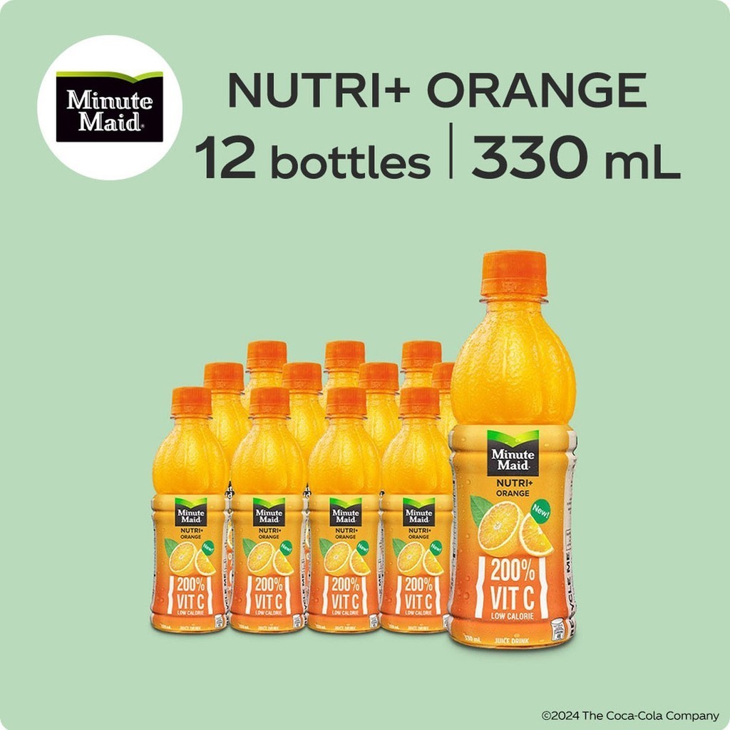 Minute Maid Nutri+ Orange 330ml - Pack of 12 | Shopee Philippines