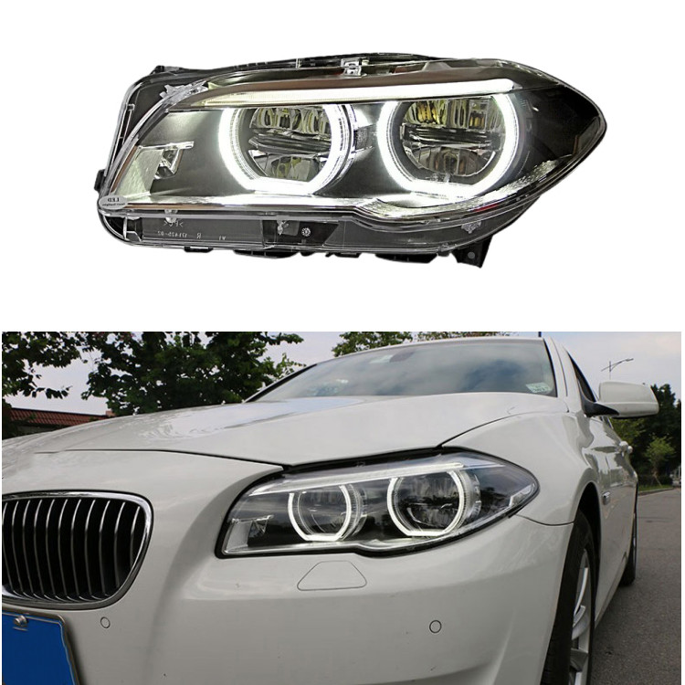 LED F10 Headlight for BMW F10 headlights eu upgraded to 5 Series Angel ...