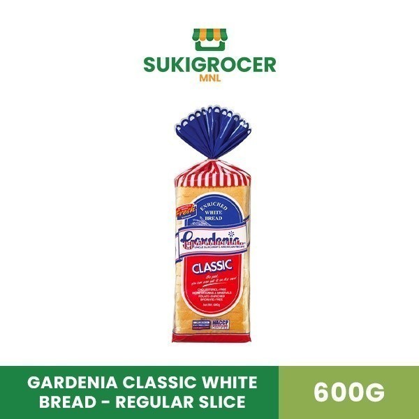 Gardenia Classic White Bread Regular Slice 600g Shopee Philippines