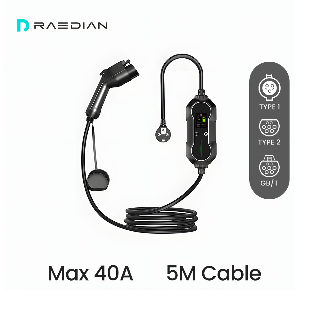 32A Model 2 EV Charger For EV Connector 3pins CEE 7kW Level 2 Car ...