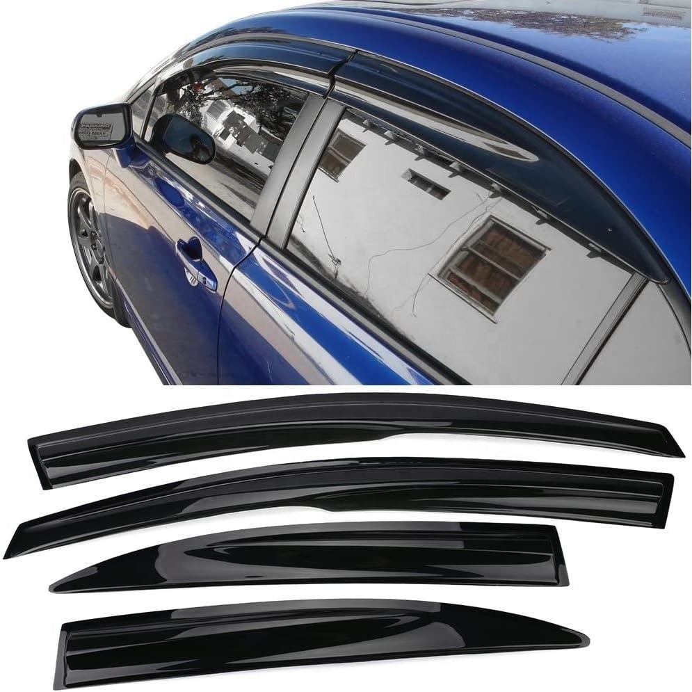 Tape On External Window Visor wind deflector rain guards For different ...