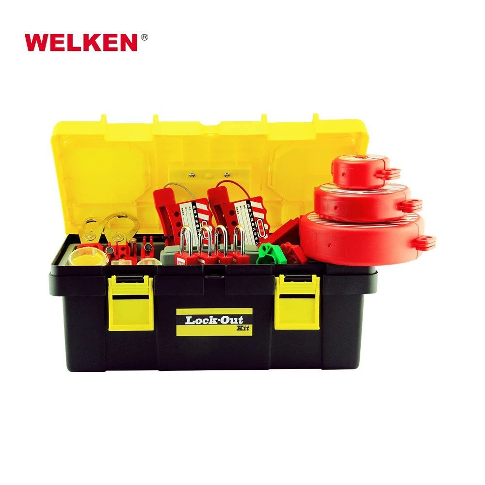 high quality PP plastic Combination Lockout Box Lockout tagout kit ...