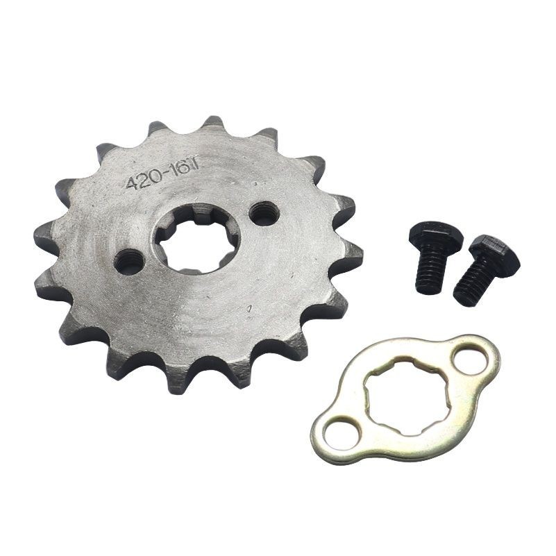 ♞Front Engine 420# 16T 16 Teeth 17mm 20mm Chain Sprocket With Retainer ...