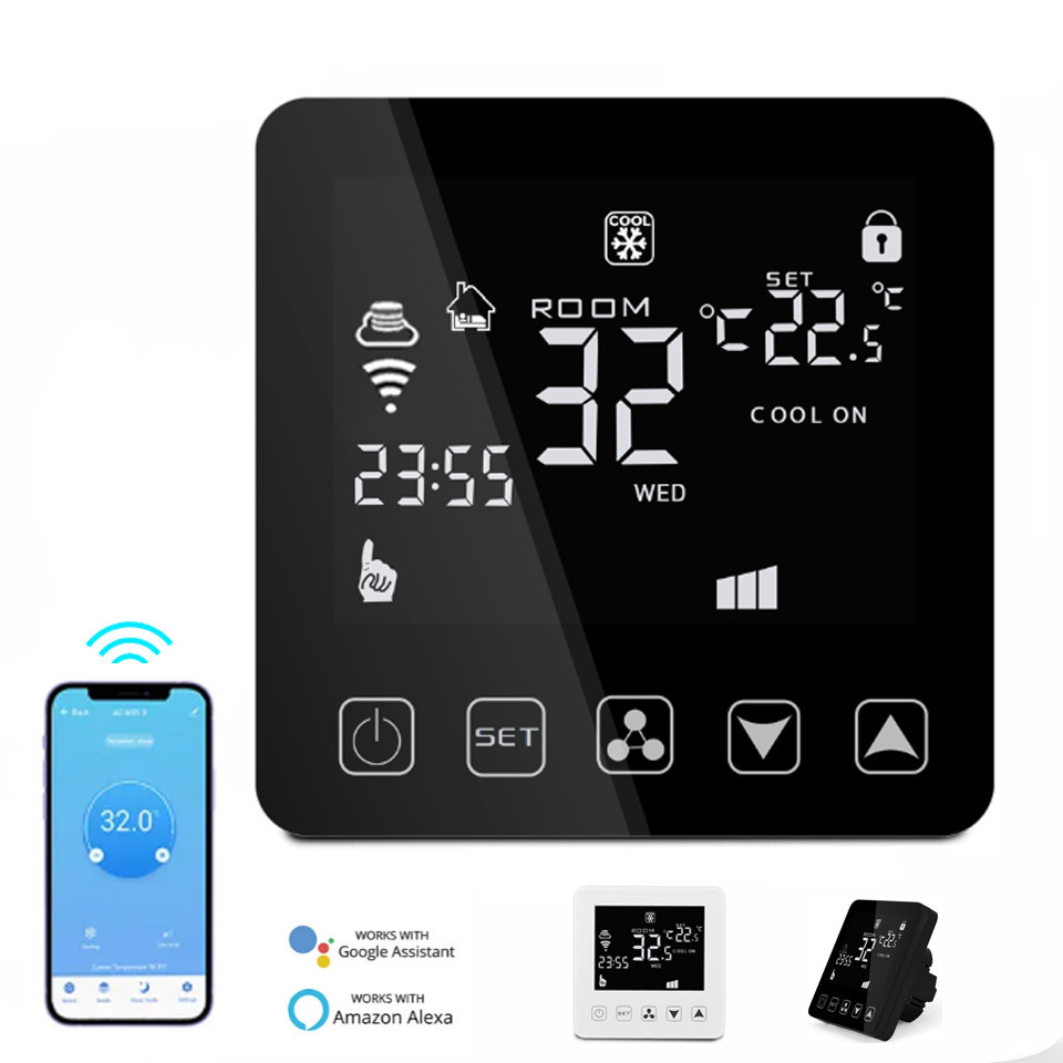 HY08AC-2 WIFI Smart WIFI Hvac Controller Thermostat Air Conditioner ...