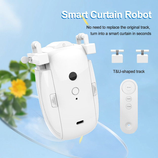 Smart Curtain Opener WIFI BLE Remote Control Electric Curtain Motor ...