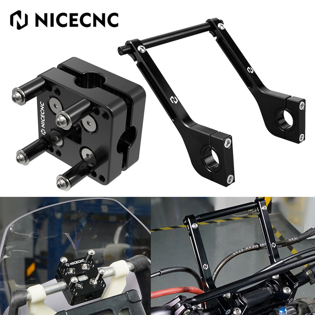 Kit Support Roadbook & Attache Guidon Pour KTM 690 Enduro/SMC/R (2008-2023) - Aluminium CNC Noir