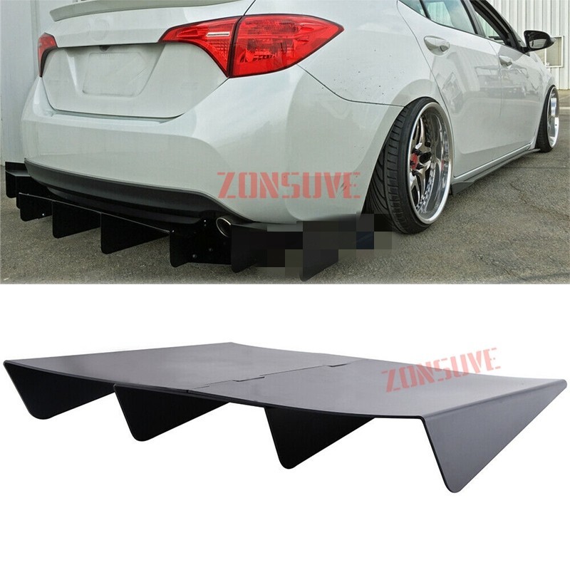For Toyota Corolla Rear Diffuser Bumper Lip Spoiler Splitter Universal ...