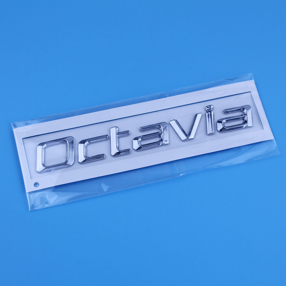 1ZD853675F New 3D ABS Octavia Car Sticker Letters Decal Badge Emblem ...