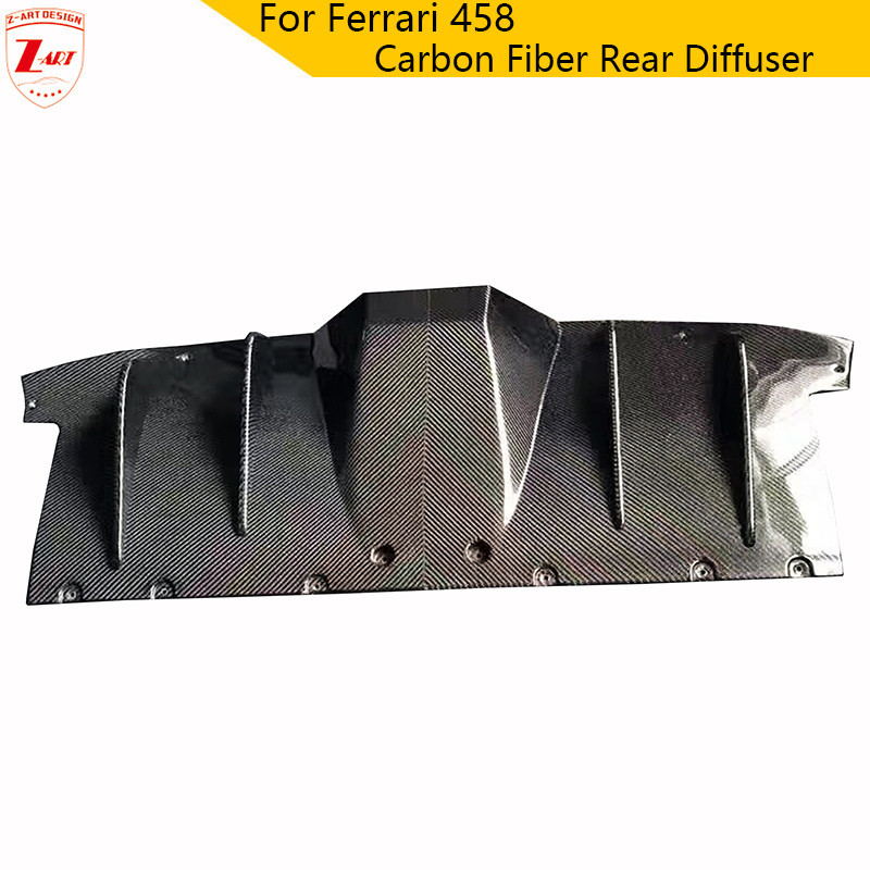 ZART 458 Carbon Fiber Rear Diffuser For Ferrari 458 Full Carbon Fiber ...