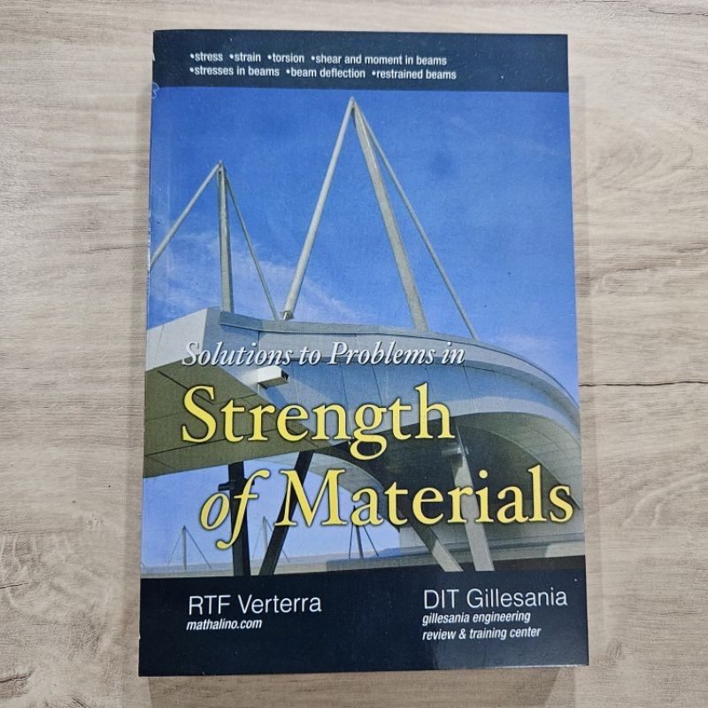 Solution to Problems in STRENGTH of MATERIALS By; DIT Gillesania