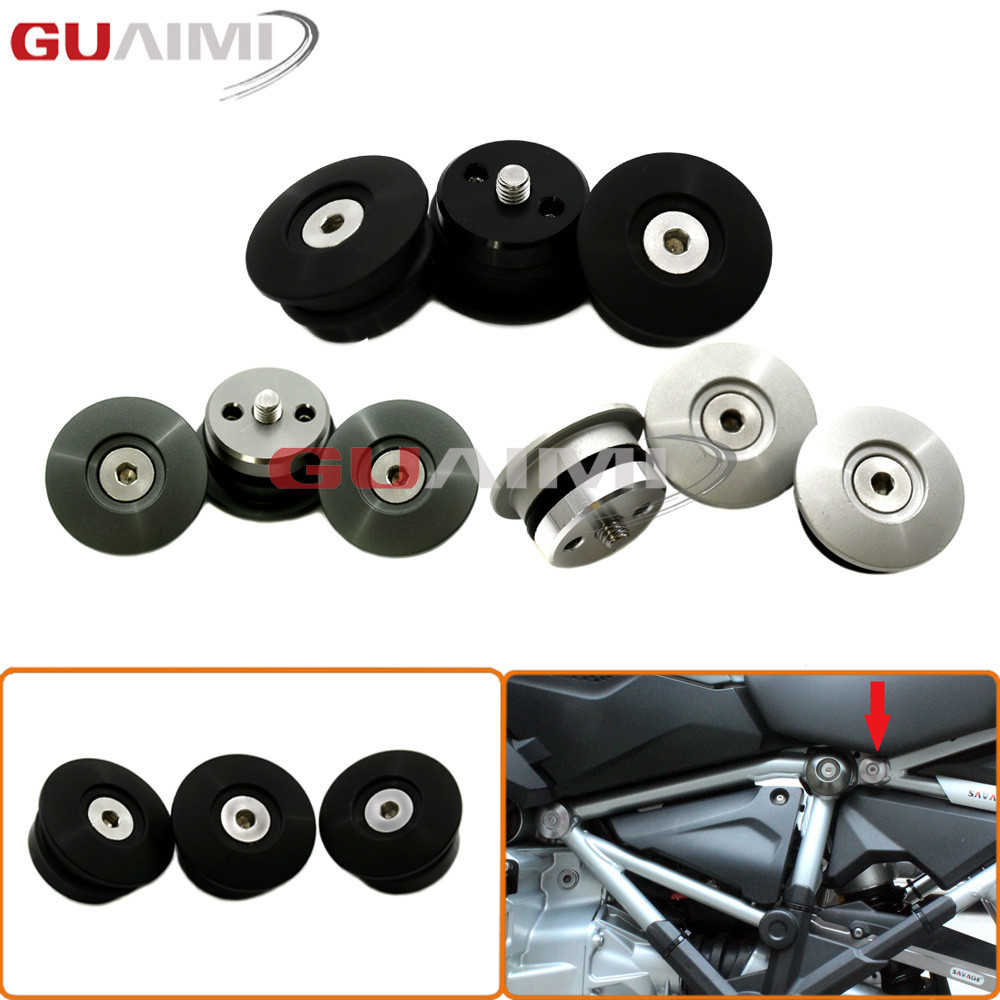 CNC Frame Plug Set (24MM) for BMW R1200GS LC ADVENTURE ADV 2014 2015 ...