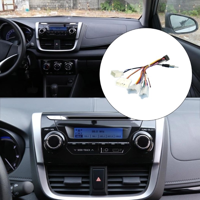 U90C Car Sound Head Unit Cable Adapter Radio Wiring Cable Adapter ...