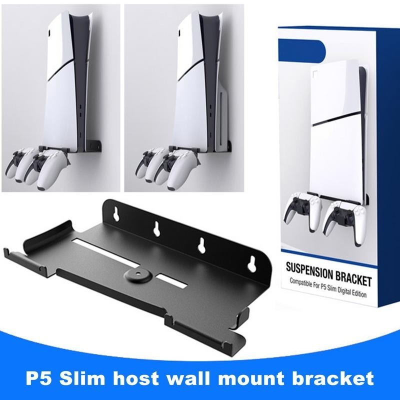 New Wall-mounted storage rack for PS5 Slim console Space Saving Gamepad ...