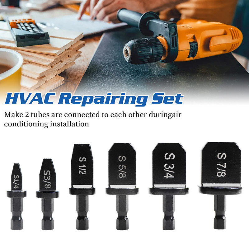 6pcs Tube Pipe Expander Imperial Drill Bit Pipe Support for Air ...