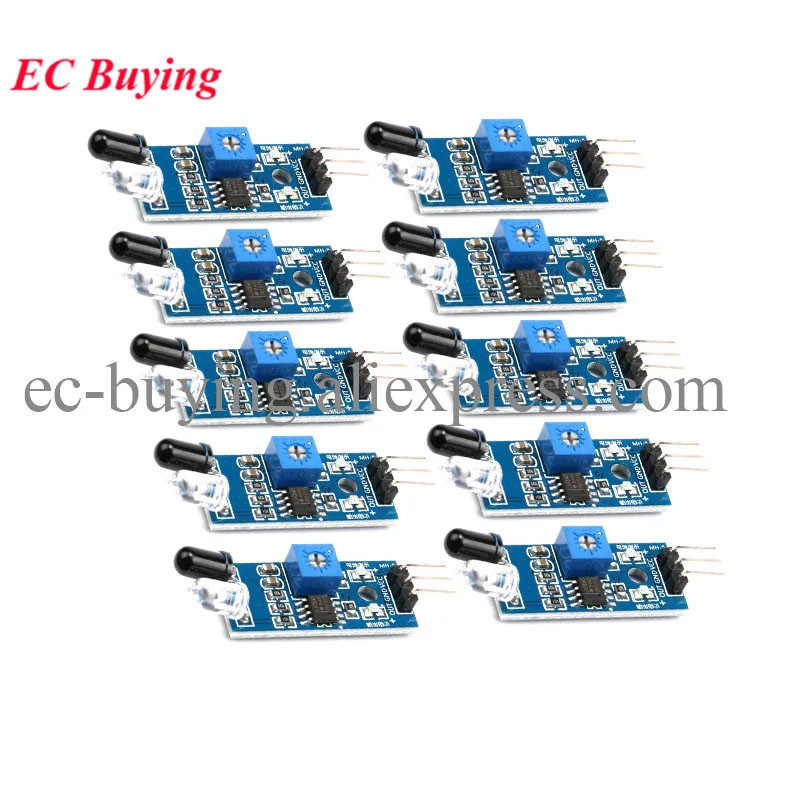 10pcs/1pc IR Infrared Obstacle Avoidance Sensor Module for Arduino ...