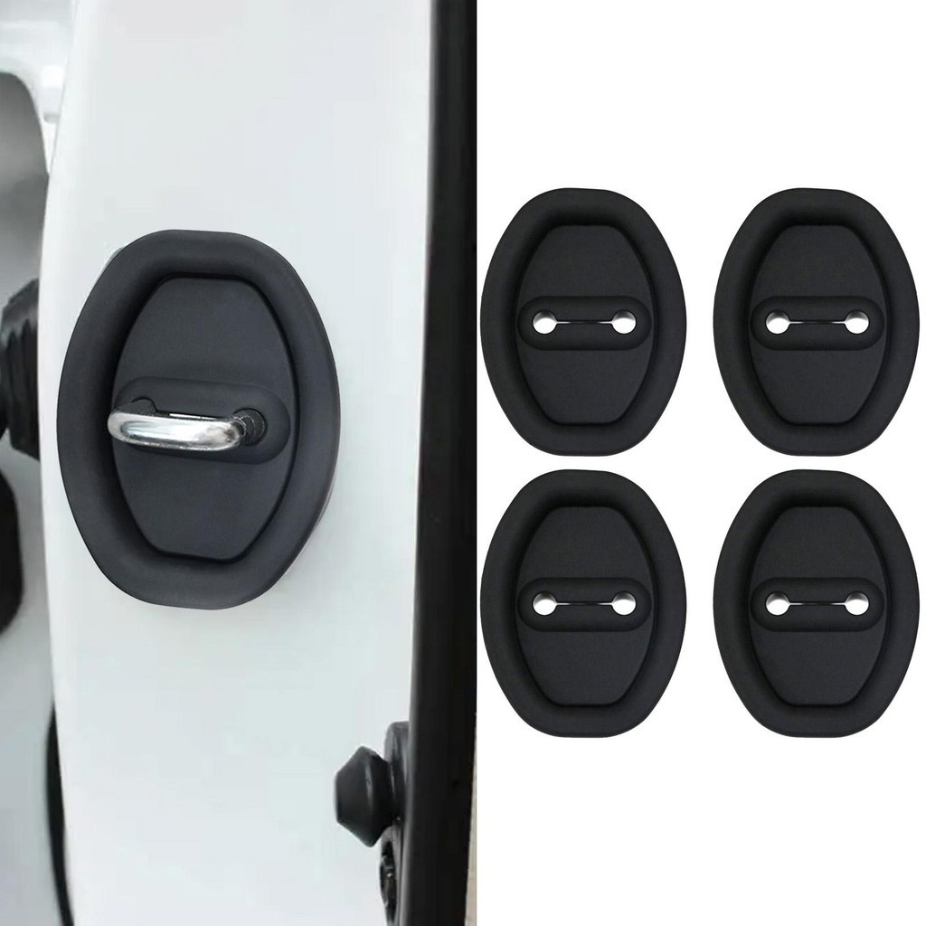 ☾4 Pieces Generic Car Door Lock Covers Black for Cars Pickup Truck ...