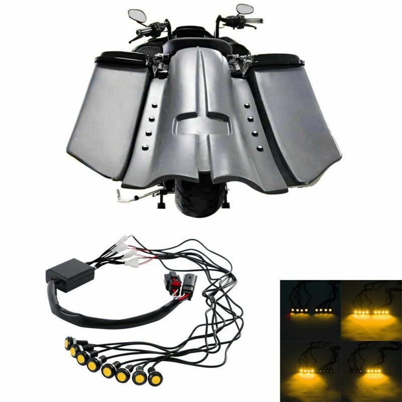 Motorcycle Rear Fender Tail Light For Harley Touring Road Street Glide ...